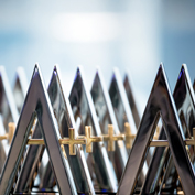 Image of multiple FundGrade A+ award trophies
